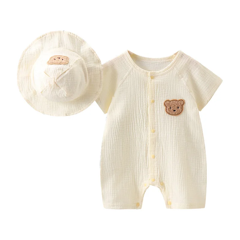 Baby clothes Medical gauze Class A cotton onesie Summer short-sleeved crawling clothes Newborn monk clothes One-piece baby
Baby clothes Medical gauze Class A cotton onesie Summer short-sleeved crawling clothes Newborn monk clothes One-piece baby