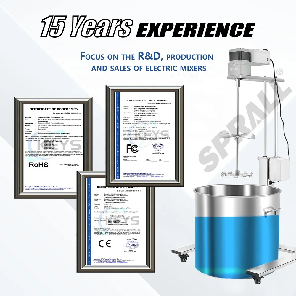 【HOT】SPRALL 200L Industrial Ibc Tank Mixer Food Sauces Lotion Detergent Liquid Chemical Shampoo Electric Agitator Mixing Machine
【HOT】SPRALL 200L Industrial Ibc Tank Mixer Food Sauces Lotion Detergent Liquid Chemical Shampoo Electric Agitator Mixing Machine