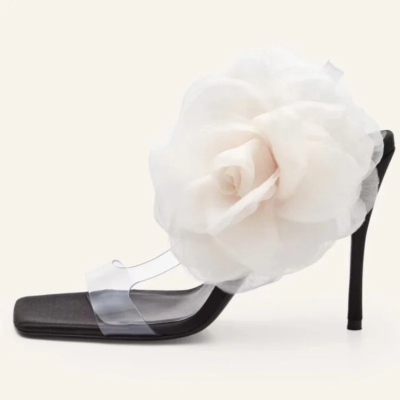 2024 Summer Fashion Lace Flower Slim Fit High Heel Transparent Sandals Square Toe Open Toe Party Walk Women's Dance Shoes
2024 Summer Fashion Lace Flower Slim Fit High Heel Transparent Sandals Square Toe Open Toe Party Walk Women's Dance Shoes