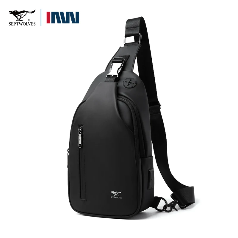 Septwolves Men Chest Pack Leather Designer Luxury Bag Multi-Compartment Travel Hiking Bolsos Para Hombre Fit 7.9 Inch Mini iPad
Septwolves Men Chest Pack Leather Designer Luxury Bag Multi-Compartment Travel Hiking Bolsos Para Hombre Fit 7.9 Inch Mini iPad