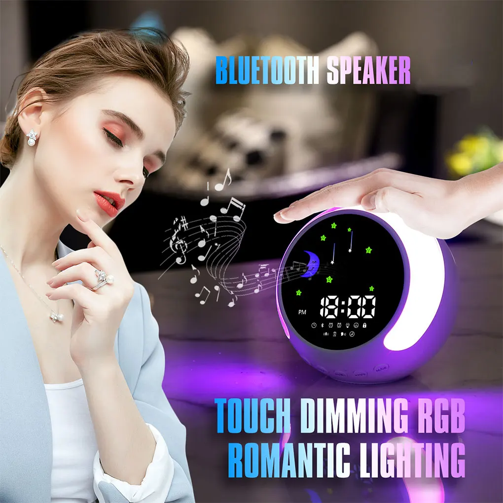 ABS Alarm Clock For Bedroom Round Edge Multi-functional 12 LED Light DIY Ringtone Bluetooth
ABS Alarm Clock For Bedroom Round Edge Multi-functional 12 LED Light DIY Ringtone Bluetooth