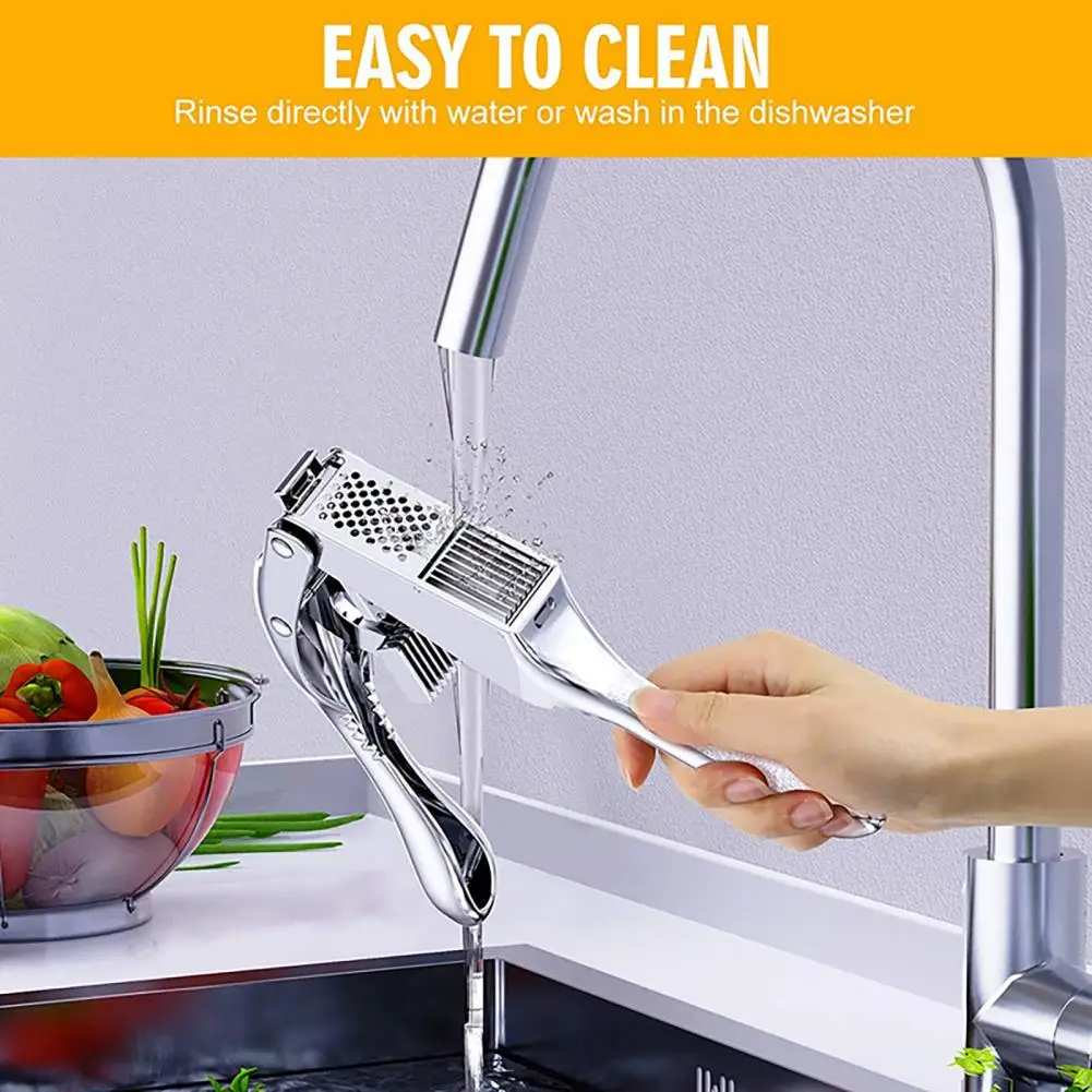Tooth-shaped Handle Design Garlic Press Garlic Press 2-in-1 Slicer Ginger Press with Non-slip Handle for Home for Effortless
Tooth-shaped Handle Design Garlic Press Garlic Press 2-in-1 Slicer Ginger Press with Non-slip Handle for Home for Effortless