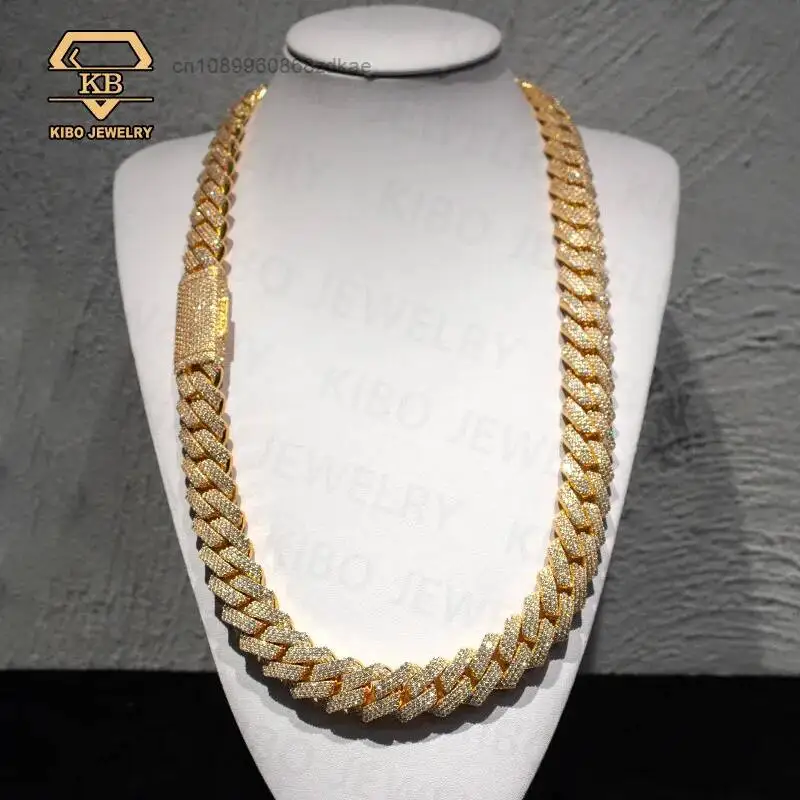 Fashion VVS Cuban Chains Moissanite 925 Sterling Silver 18mm LAB Grown Moissanite Diamond Heavy Hip Hop Jewelry Cuban Link Chain
Fashion VVS Cuban Chains Moissanite 925 Sterling Silver 18mm LAB Grown Moissanite Diamond Heavy Hip Hop Jewelry Cuban Link Chain