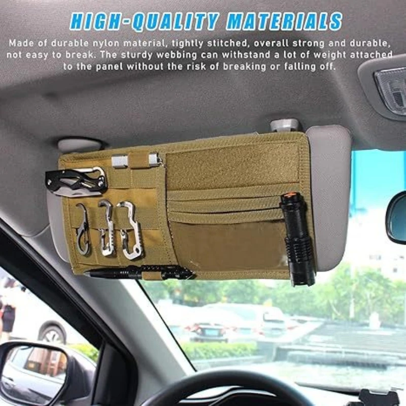 Tactical Army Hunting Universal Car Auto Visor Organizer Holder Case for Car Accessories Sun Visor Molle Organizador Bag Pouch
Tactical Army Hunting Universal Car Auto Visor Organizer Holder Case for Car Accessories Sun Visor Molle Organizador Bag Pouch