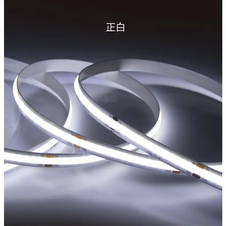 COB LED Strip Light High Density DC 5V LED COB Strip Light USB High Density Linear Lighting 320LED Flexible Tape Lights Warm
COB LED Strip Light High Density DC 5V LED COB Strip Light USB High Density Linear Lighting 320LED Flexible Tape Lights Warm