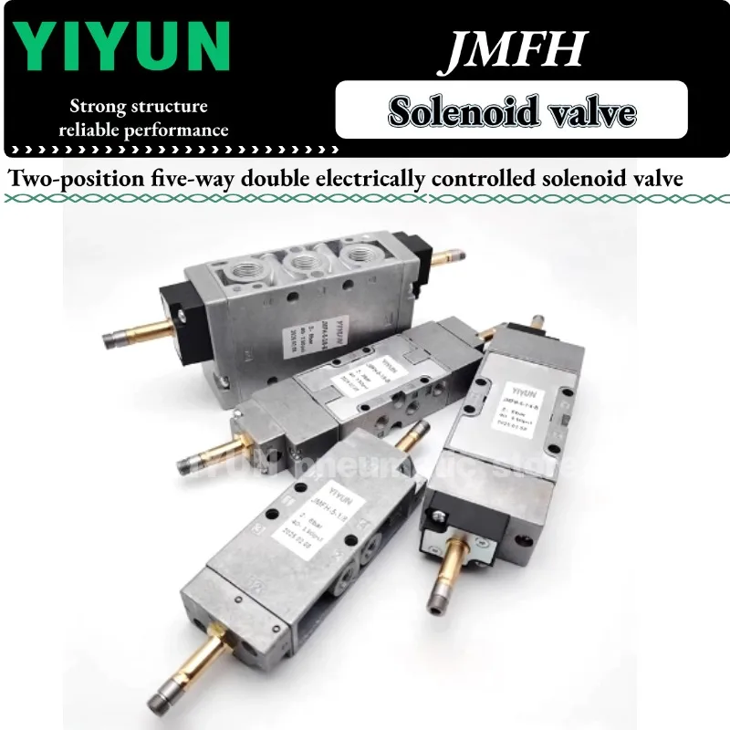 JMFH-5-1/8-S-B JMFH-5-1/4-S-B JMFH-5-3/8-S-B YIYUN двухпозиционный пятиходовой двойной электрический регулирующий электромагнитный клапан серии JMFH
JMFH-5-1/8-S-B JMFH-5-1/4-S-B JMFH-5-3/8-S-B YIYUN двухпозиционный пятиходовой двойной электрический регулирующий электромагнитный клапан серии JMFH