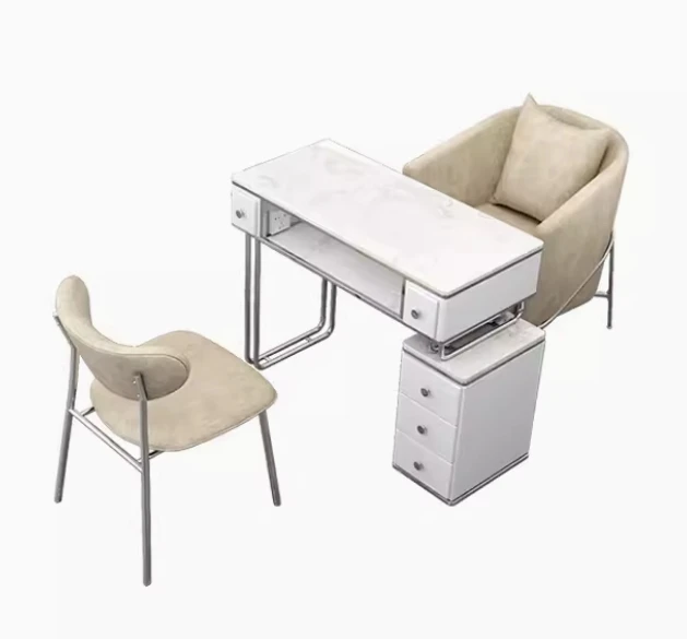 Luxury Nail Salon Furniture White Manicure Table and Chairs Modern Multifunction Nail Art Table with Dust Collector
Luxury Nail Salon Furniture White Manicure Table and Chairs Modern Multifunction Nail Art Table with Dust Collector