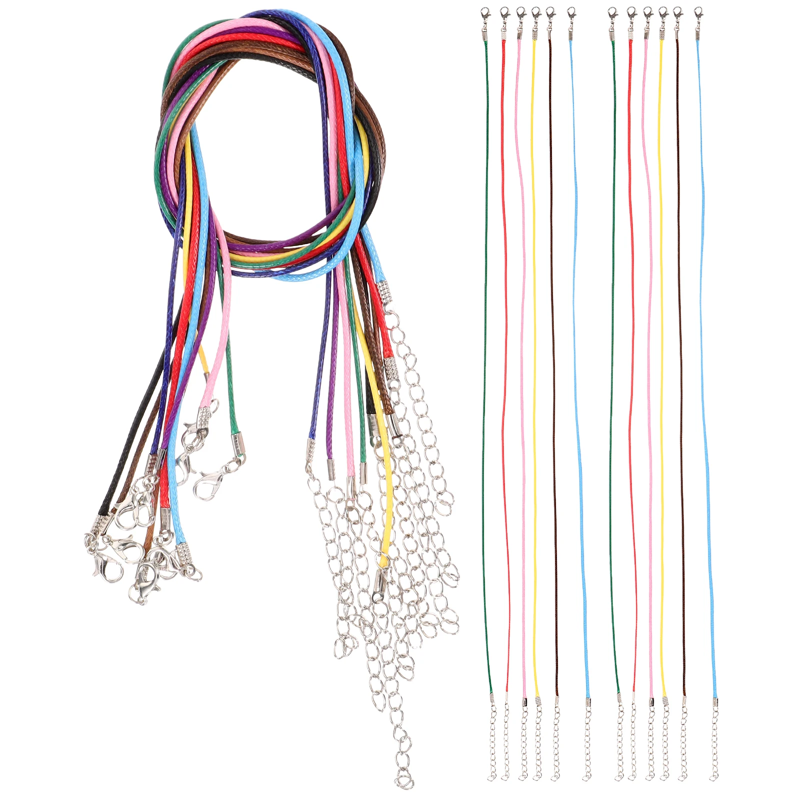 100pcs Durable Jewelry Supplies 10 Necklace Cord Colors Clasp DIY Bracelet Necklace Cords For Pendants Chain
100pcs Durable Jewelry Supplies 10 Necklace Cord Colors Clasp DIY Bracelet Necklace Cords For Pendants Chain