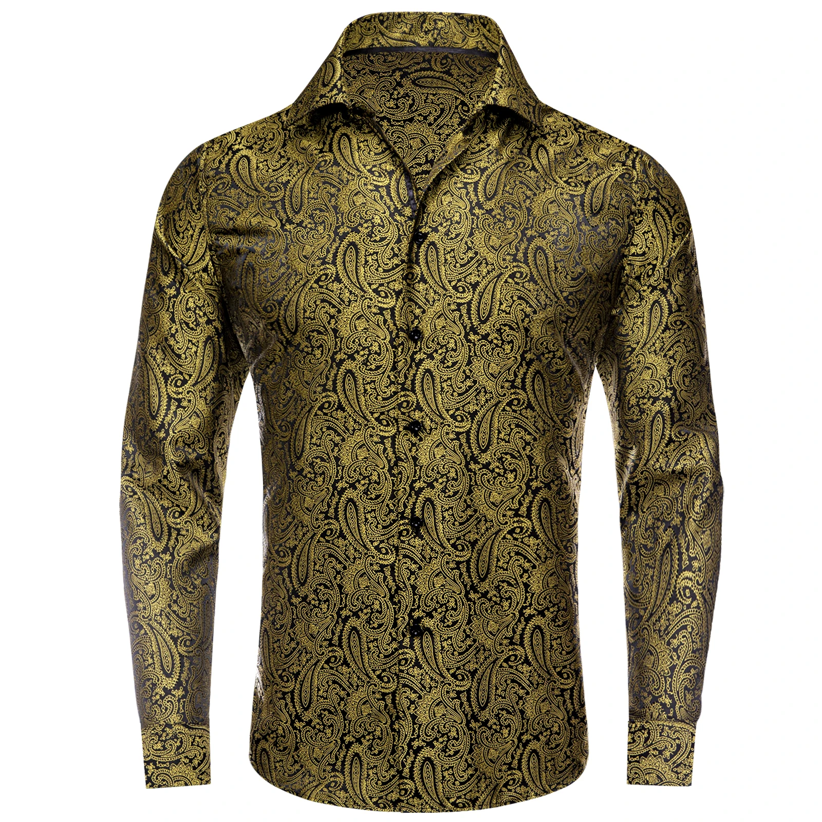 Hi-Tie Bronze brown Paisley Mens Shirts Long Sleeve Dress Formal Causal Shirt Blouse for Male Wedding Gift Party Ofiice Festival
Hi-Tie Bronze brown Paisley Mens Shirts Long Sleeve Dress Formal Causal Shirt Blouse for Male Wedding Gift Party Ofiice Festival