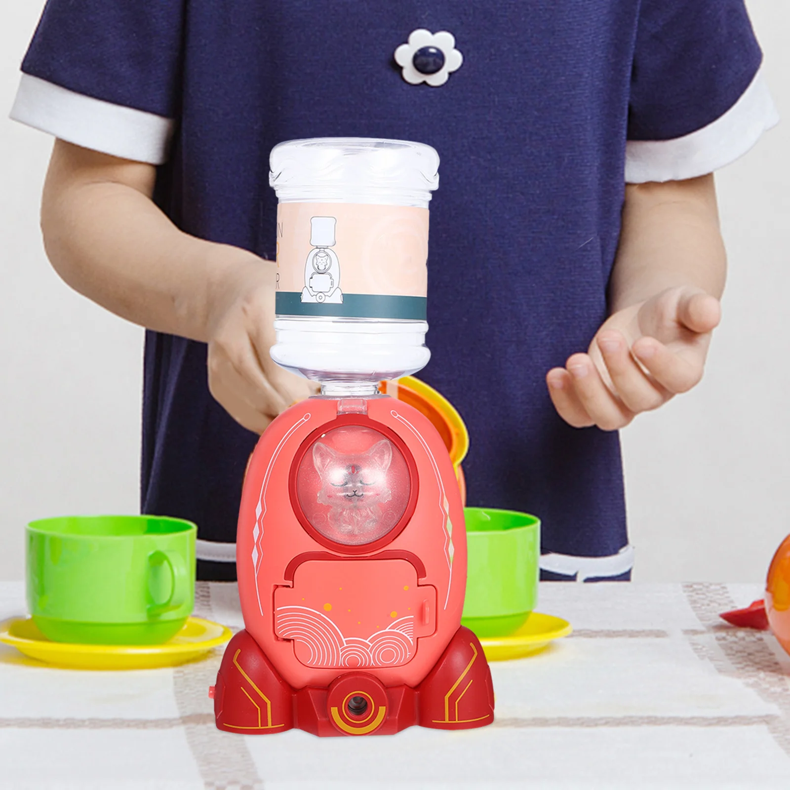 Mini Water Dispenser for Kids Cartoon Drinking Fountain Playset Reusable Plastic Fun Learning Sensory Activity Home Scene
Mini Water Dispenser for Kids Cartoon Drinking Fountain Playset Reusable Plastic Fun Learning Sensory Activity Home Scene