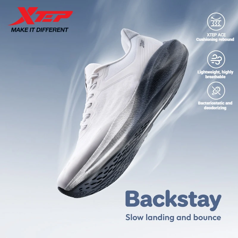 Xtep Backstay Summer For Men Comfortable Wear-Resistant Breathable Cushion Rebound Antibacterial Running Shoes 874119110058
Xtep Backstay Summer For Men Comfortable Wear-Resistant Breathable Cushion Rebound Antibacterial Running Shoes 874119110058