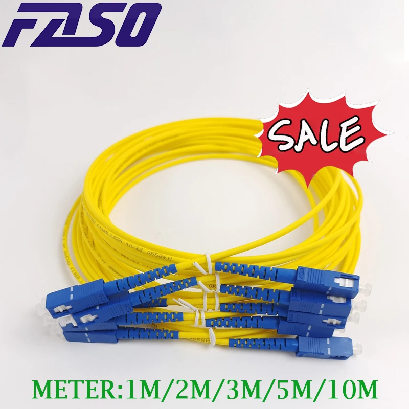 Fiber Optic Patch Cable SC UPC to SC UPC Fiber Optic Patch Cord Simplex SingleMode Fiber Optic Patch Cable Yellow
Fiber Optic Patch Cable SC UPC to SC UPC Fiber Optic Patch Cord Simplex SingleMode Fiber Optic Patch Cable Yellow
