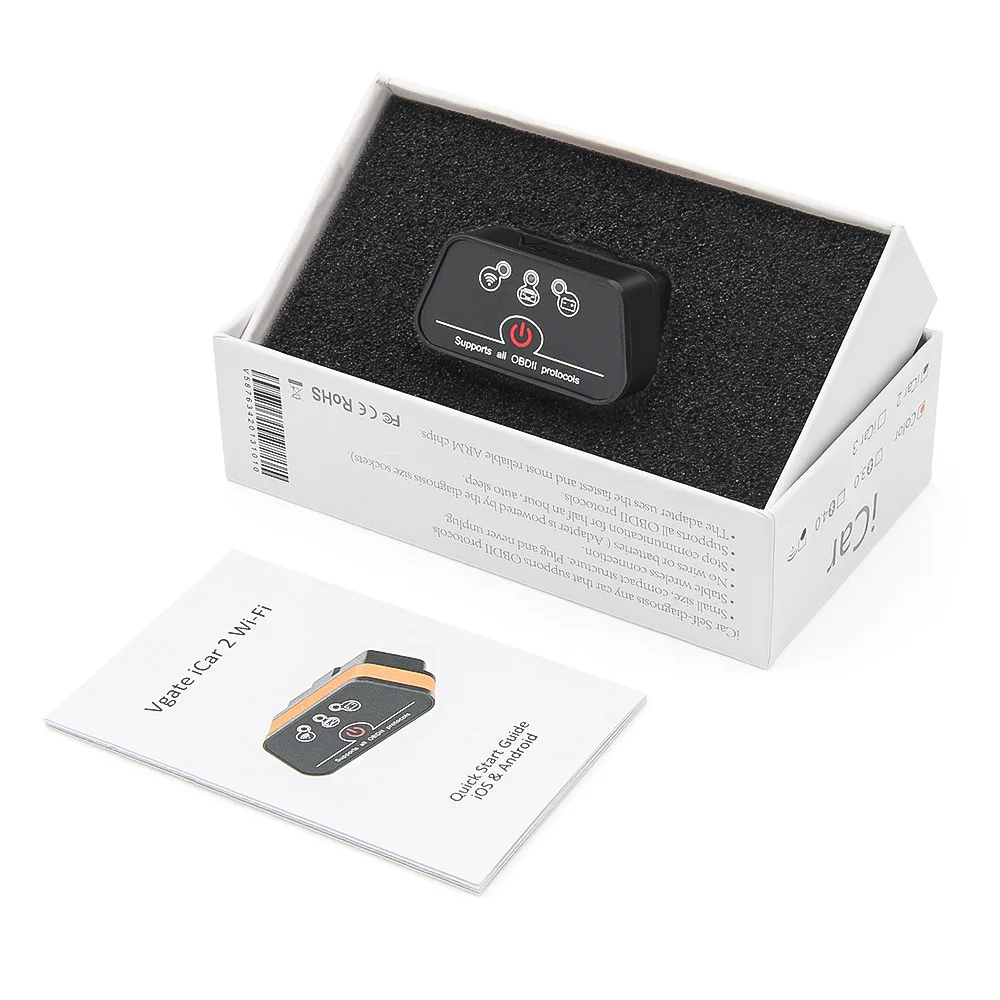 Original Wireless ELM327 V2.1 Interface Vgate Icar2 WIFI OBD2 Vehicle Car Code Reader Diagnostic Tool Switch Supports ALL Cars
Original Wireless ELM327 V2.1 Interface Vgate Icar2 WIFI OBD2 Vehicle Car Code Reader Diagnostic Tool Switch Supports ALL Cars