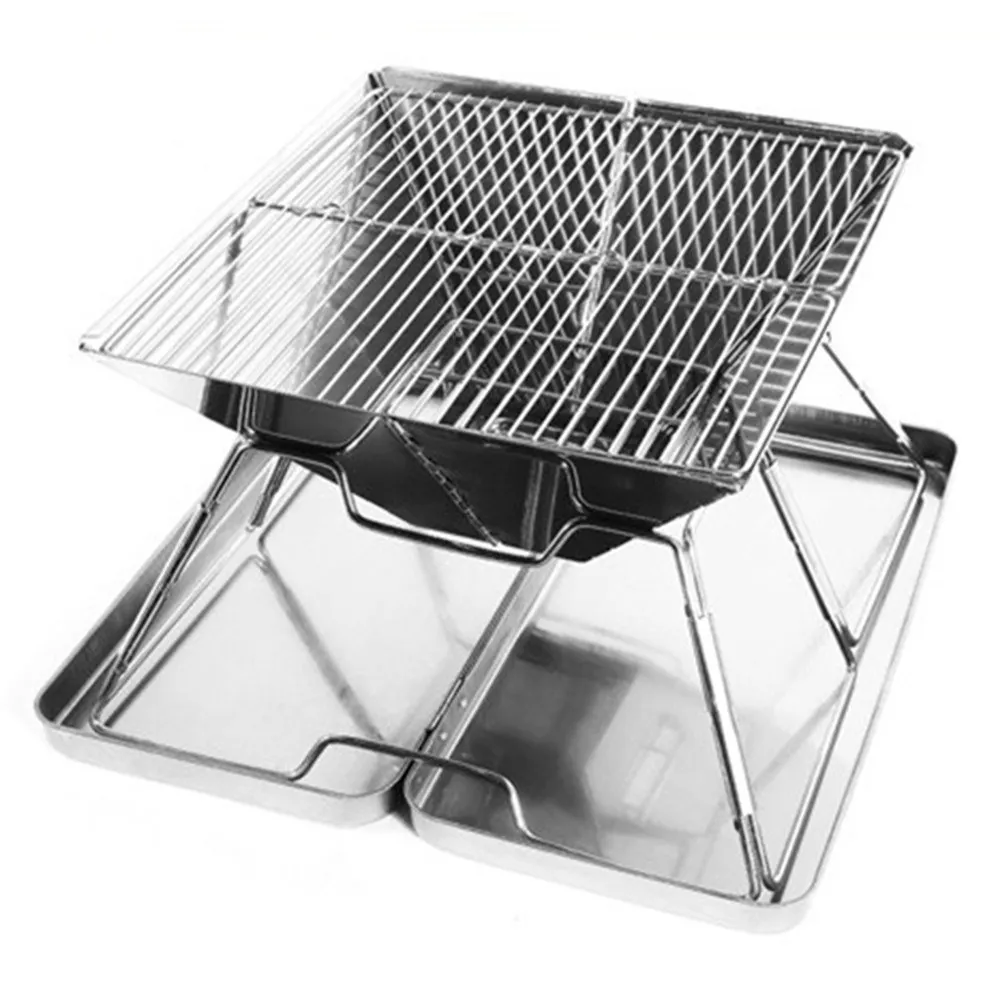 Charcoal Grill Foldable BBQ Grill Portable Stainless Steel Picnic Barbecue Grill Outdoor Cooking
Charcoal Grill Foldable BBQ Grill Portable Stainless Steel Picnic Barbecue Grill Outdoor Cooking