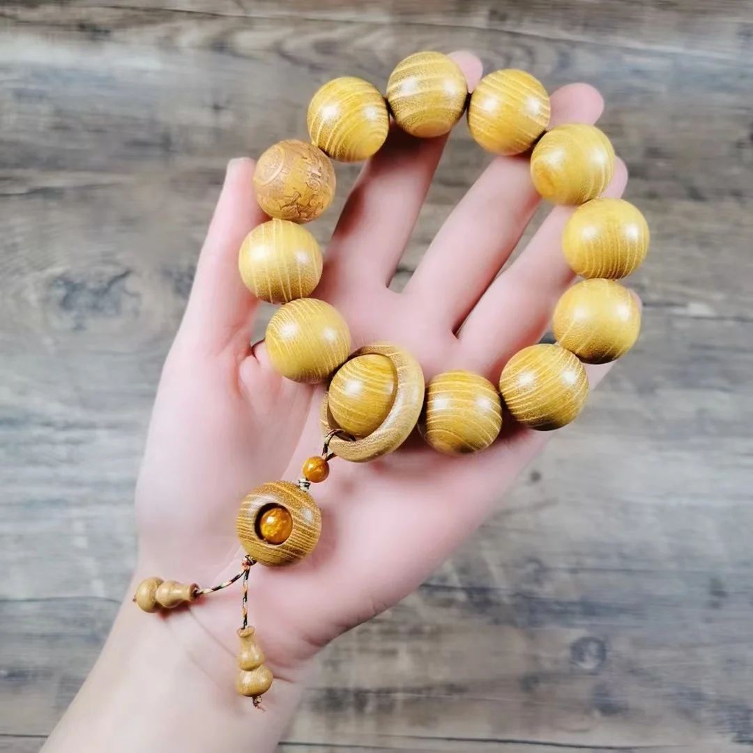 Sandalwood Bracelet Log Old Materials Rift Grain Small Hole 20 Beads with Amass Fortunes Flexible Ring Men and Women Jewelry
Sandalwood Bracelet Log Old Materials Rift Grain Small Hole 20 Beads with Amass Fortunes Flexible Ring Men and Women Jewelry