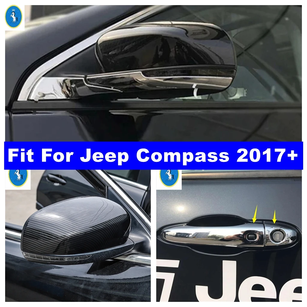 Auto Door Handle Bowl / Rearview Mirror Rubbing Protection Strip Cap Decor Cover Trim Accessories For Jeep Compass 2017 - 2024
Auto Door Handle Bowl / Rearview Mirror Rubbing Protection Strip Cap Decor Cover Trim Accessories For Jeep Compass 2017 - 2024