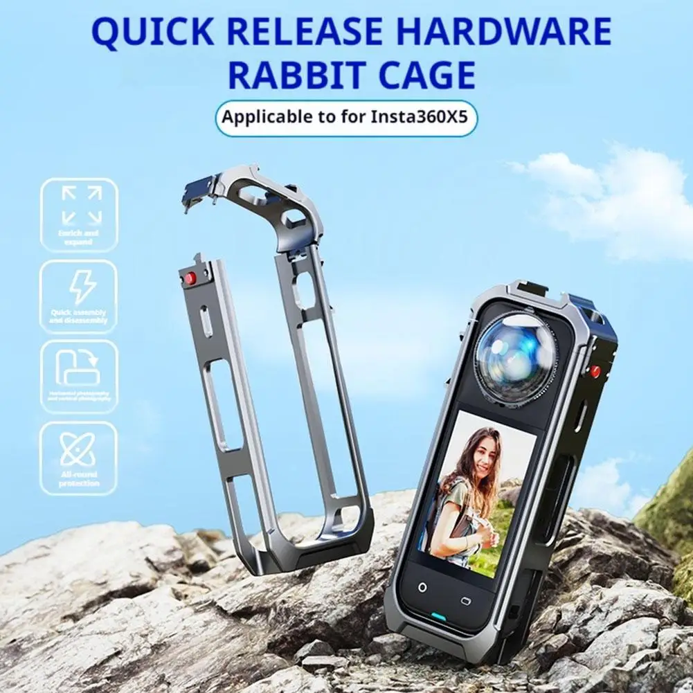 Quick Detachable Frame For Insta360 X5 Camera Housing Case Anti Fall PC Suitable For INSTA360 X5 Metal Protective Frame
Quick Detachable Frame For Insta360 X5 Camera Housing Case Anti Fall PC Suitable For INSTA360 X5 Metal Protective Frame
