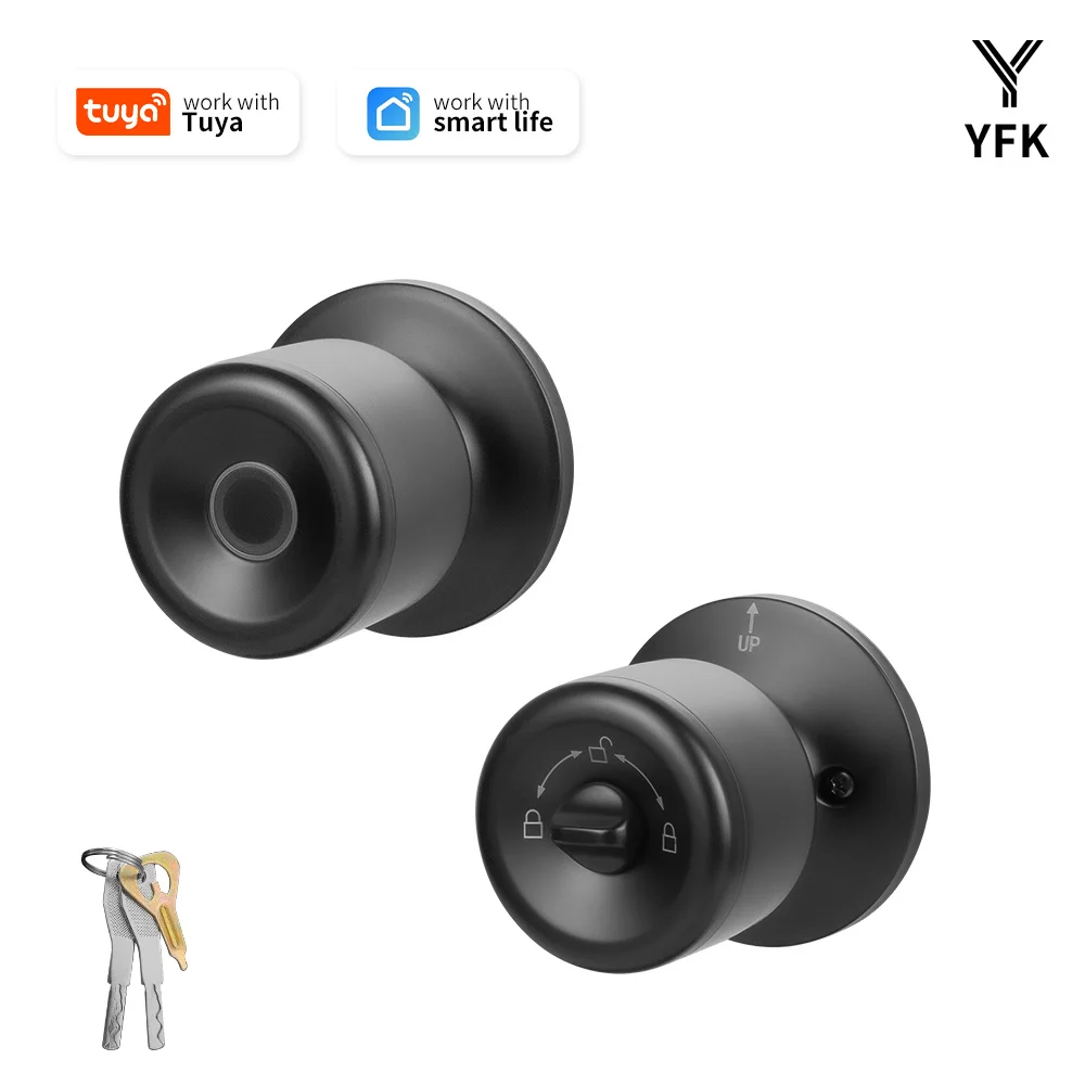 YFK Tuya Smart Door Lock Fingerprint Unlocking Electronic Lock Built-in Battery Dual-Mode Settings For Home Apartment Gateway
YFK Tuya Smart Door Lock Fingerprint Unlocking Electronic Lock Built-in Battery Dual-Mode Settings For Home Apartment Gateway