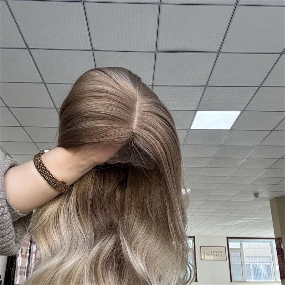 Highlight Ash Brown Blonde Colored Synthetic Lace Front Wigs Short Body Wave Synthetic Hair Wig 13x4 Lace Frontal Wigs For Women
Highlight Ash Brown Blonde Colored Synthetic Lace Front Wigs Short Body Wave Synthetic Hair Wig 13x4 Lace Frontal Wigs For Women