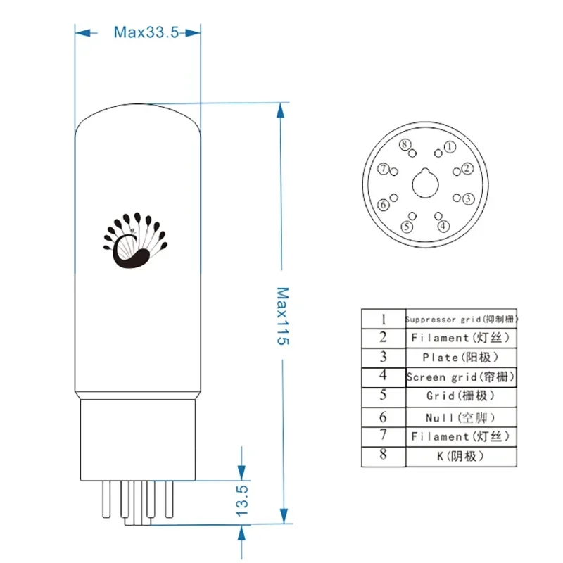 PSVANE Tube EL34C Original Factory Matched Pair Replace EL34 6CA7 6L6 for Vacuum Tube Amplifier HIFI Amp Audio Free Shipping
PSVANE Tube EL34C Original Factory Matched Pair Replace EL34 6CA7 6L6 for Vacuum Tube Amplifier HIFI Amp Audio Free Shipping