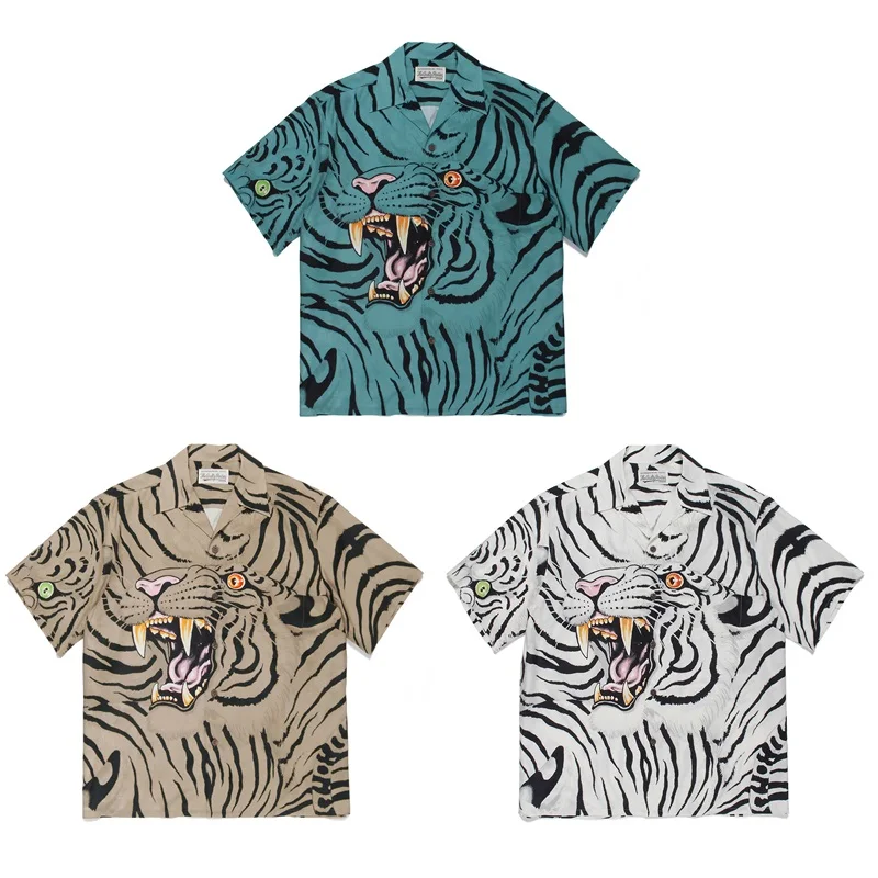 Pdmcms 22ss Tim Lehi Tiger Head Tiger Pattern Rayon Hawaiian Printed Short Sleeve Shirt For Men
Pdmcms 22ss Tim Lehi Tiger Head Tiger Pattern Rayon Hawaiian Printed Short Sleeve Shirt For Men