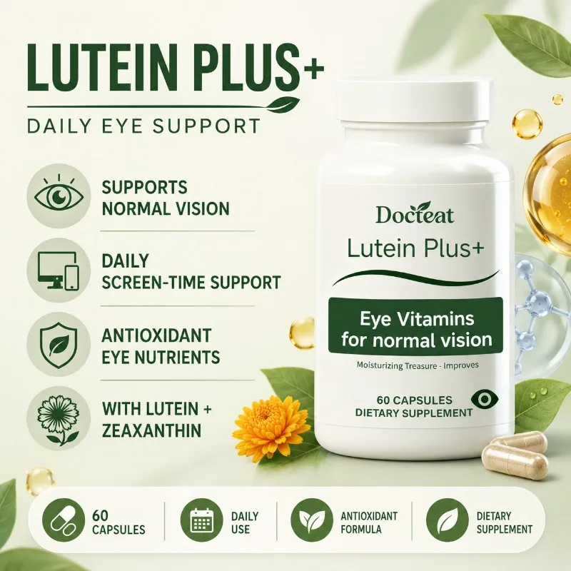 Docteat Lutein Eye Vitamins 60 Capsules Zeaxanthin and Zinc with Vitamins C E To Help Maintain Normal Vision Daily Support
Docteat Lutein Eye Vitamins 60 Capsules Zeaxanthin and Zinc with Vitamins C E To Help Maintain Normal Vision Daily Support