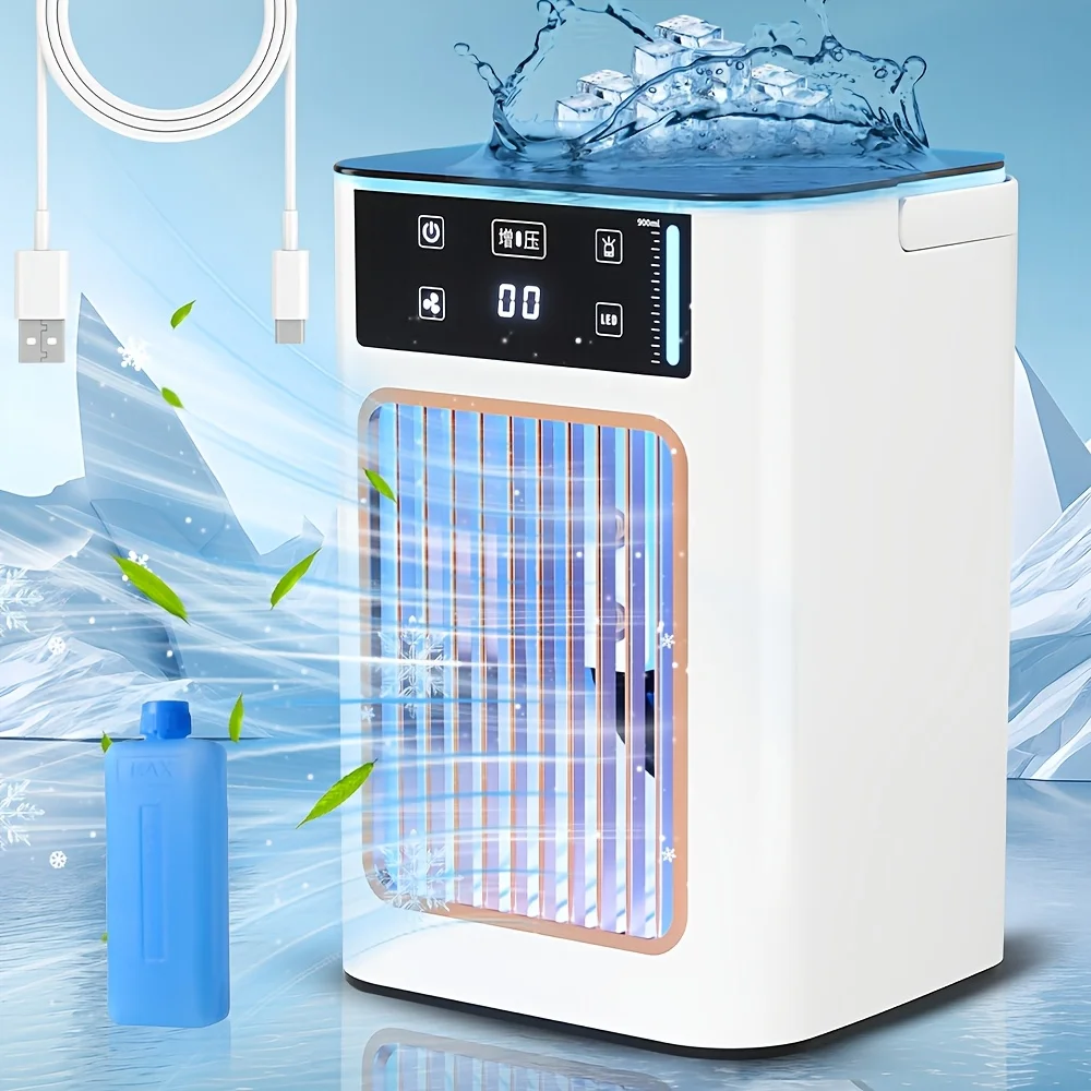 USB Portable Desktop Air Cooler, Mini Evaporative Water-Cooled Air Conditioner, Silent Operation, Fast Cooling Cooling Fan, Ultr
USB Portable Desktop Air Cooler, Mini Evaporative Water-Cooled Air Conditioner, Silent Operation, Fast Cooling Cooling Fan, Ultr