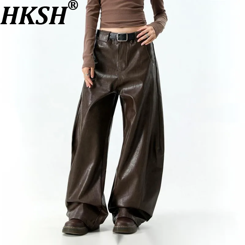 HKSH Spring Autumn New Men Tide American Vintage PU Leather Wide Leg Pants Chic Loose Casual High Street Fashion Bottoms A20424
HKSH Spring Autumn New Men Tide American Vintage PU Leather Wide Leg Pants Chic Loose Casual High Street Fashion Bottoms A20424