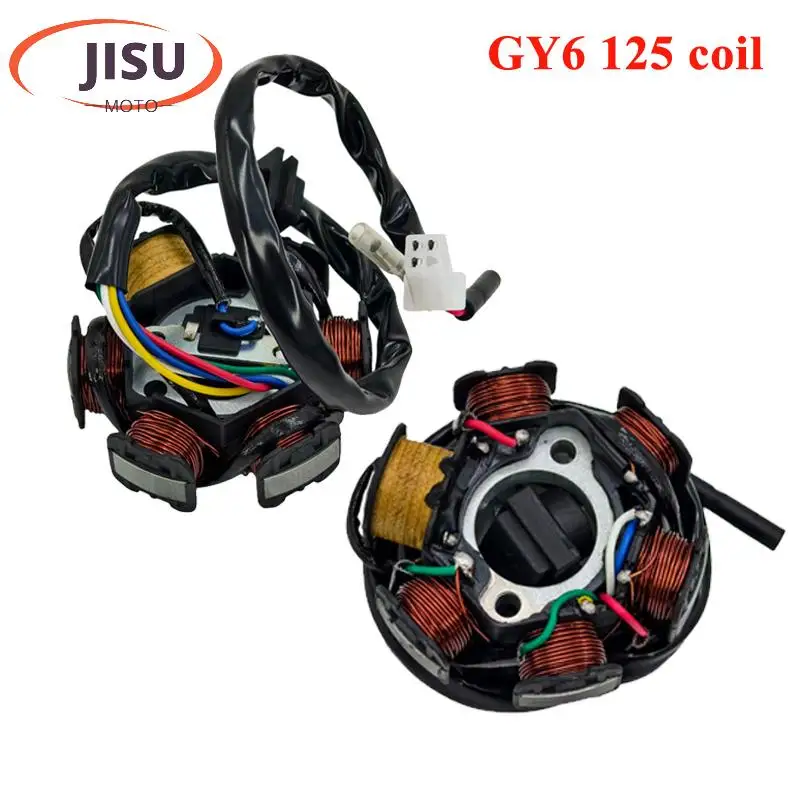 6 Poles 5 Wires Half-wave Ignition Magneto Stator For Gy6 50cc 70cc 90cc 110cc 125cc ATV Quad Pocket Bike
6 Poles 5 Wires Half-wave Ignition Magneto Stator For Gy6 50cc 70cc 90cc 110cc 125cc ATV Quad Pocket Bike