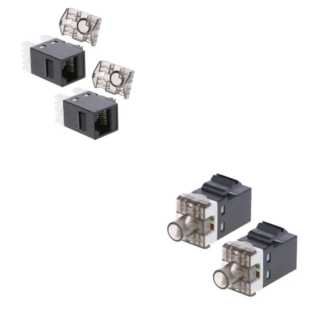 UTP RJ45 Connector CAT6 Module Information Socket Computer Outlet Cable Adapter Keystone for Amp Ethernet