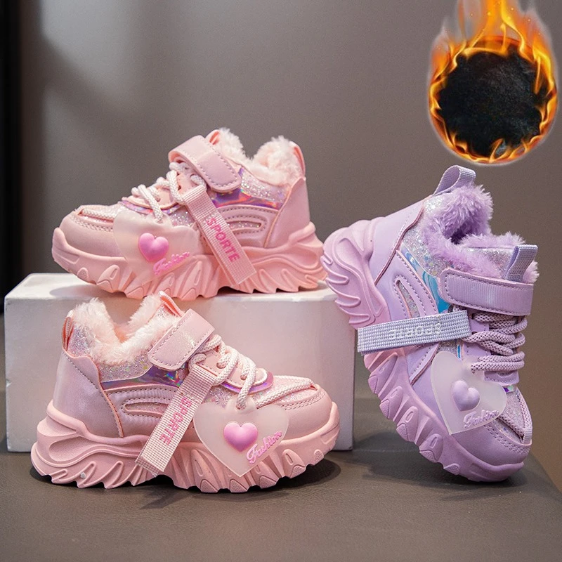 Winter Girls Sports Shoes Kids Outdoor Non-slip Plush Running Sneakers for School Fashion Warm Non-slip Children's Casual Shoes
Winter Girls Sports Shoes Kids Outdoor Non-slip Plush Running Sneakers for School Fashion Warm Non-slip Children's Casual Shoes
