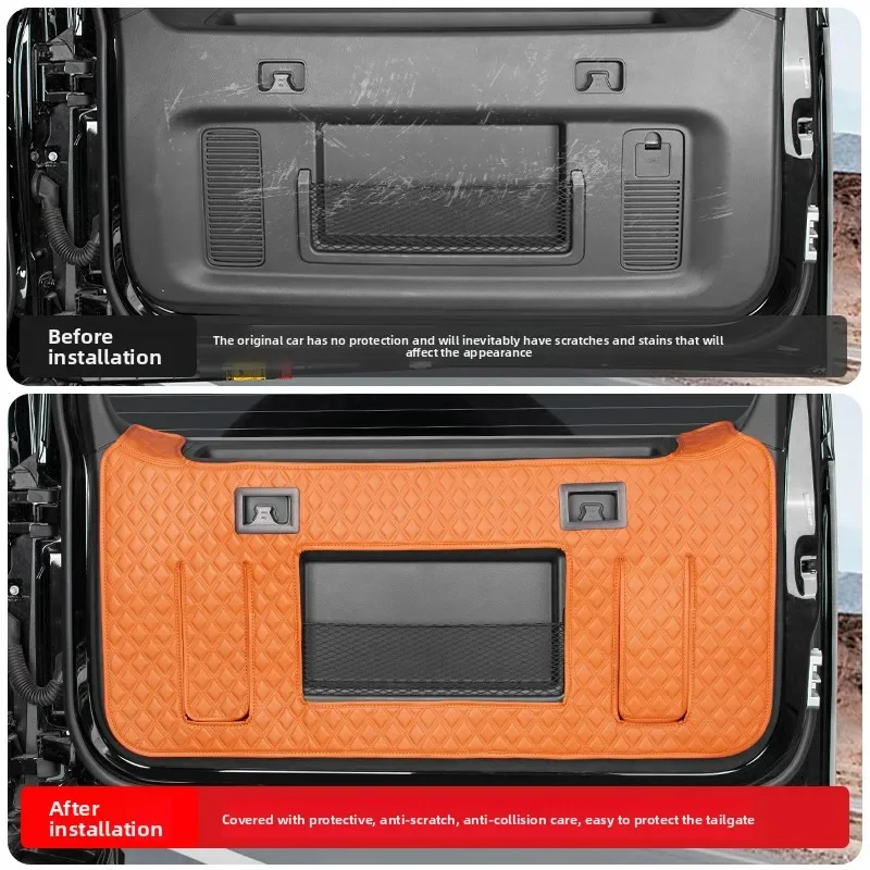 Car Rear Trunk Tailgate Protective Pad Leather Anti-scratch Tailgate Anti Kick Protector Accessories For GMW Haval H9 2024 2025
Car Rear Trunk Tailgate Protective Pad Leather Anti-scratch Tailgate Anti Kick Protector Accessories For GMW Haval H9 2024 2025