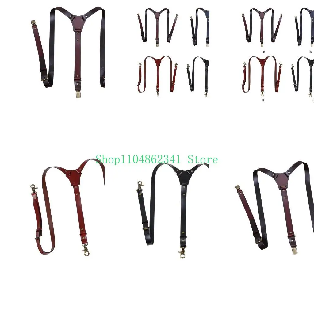 5asd PU Leather Suspenders Straps Adjustable Hook Design Bracers For Men Comfortable Shoulder Strap for Formal Event
5asd PU Leather Suspenders Straps Adjustable Hook Design Bracers For Men Comfortable Shoulder Strap for Formal Event