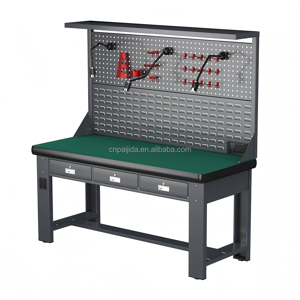 Aluminum Workbench Laboratory Work Table with Wall Cabinet and Drawers for DIY Usage Professional Workshop Laboratory Table
Aluminum Workbench Laboratory Work Table with Wall Cabinet and Drawers for DIY Usage Professional Workshop Laboratory Table