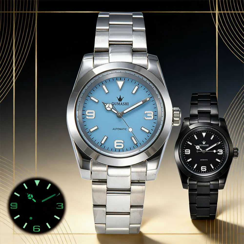 36mm men's watch NH35 automatic mechanical movement classic and fashionable luminous dial sapphire glass men's custom watch
36mm men's watch NH35 automatic mechanical movement classic and fashionable luminous dial sapphire glass men's custom watch