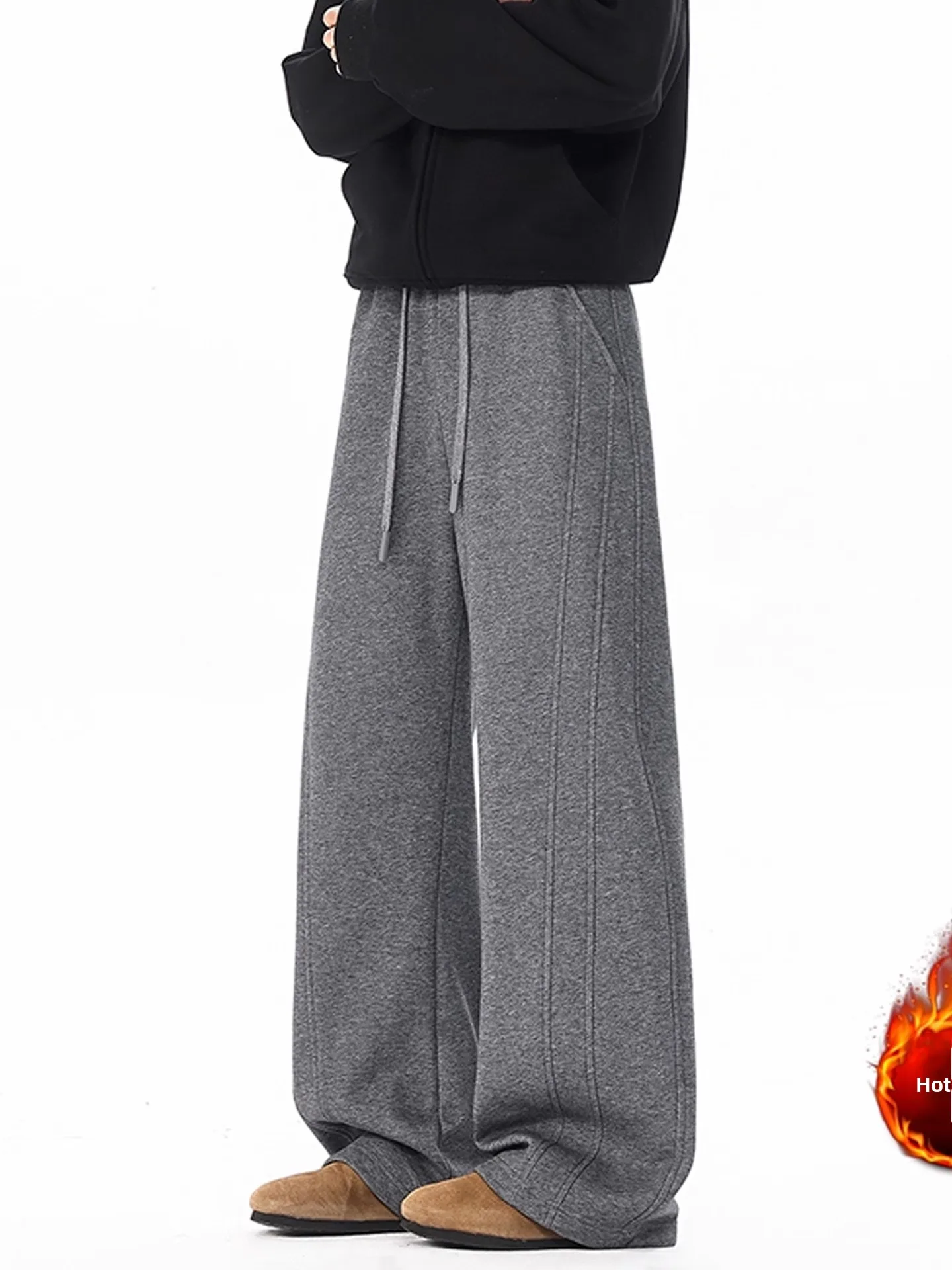 ey Fce Lined Straight Leg Sweatpants Men's Winter Thi Warm Wide Leg Pants American Sle Heavy Casual Long Trousers
ey Fce Lined Straight Leg Sweatpants Men's Winter Thi Warm Wide Leg Pants American Sle Heavy Casual Long Trousers