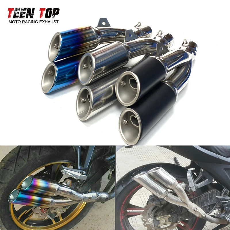 Universal Motorcycle Exhaust Silencer 51mm Racing Bike Muffler R25 R3 PCX125 Dual Muffler Escape Moto Silencieux Scooter Elbow
Universal Motorcycle Exhaust Silencer 51mm Racing Bike Muffler R25 R3 PCX125 Dual Muffler Escape Moto Silencieux Scooter Elbow
