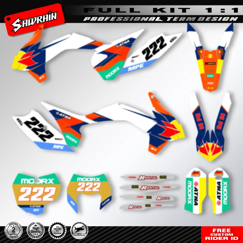 Sawrain Motorcycle Sticker Custom Team Graphics Decals Kit For KTM SXF 2013 2014 2015 EXC 2014 2015 2016 Light Orange
Sawrain Motorcycle Sticker Custom Team Graphics Decals Kit For KTM SXF 2013 2014 2015 EXC 2014 2015 2016 Light Orange