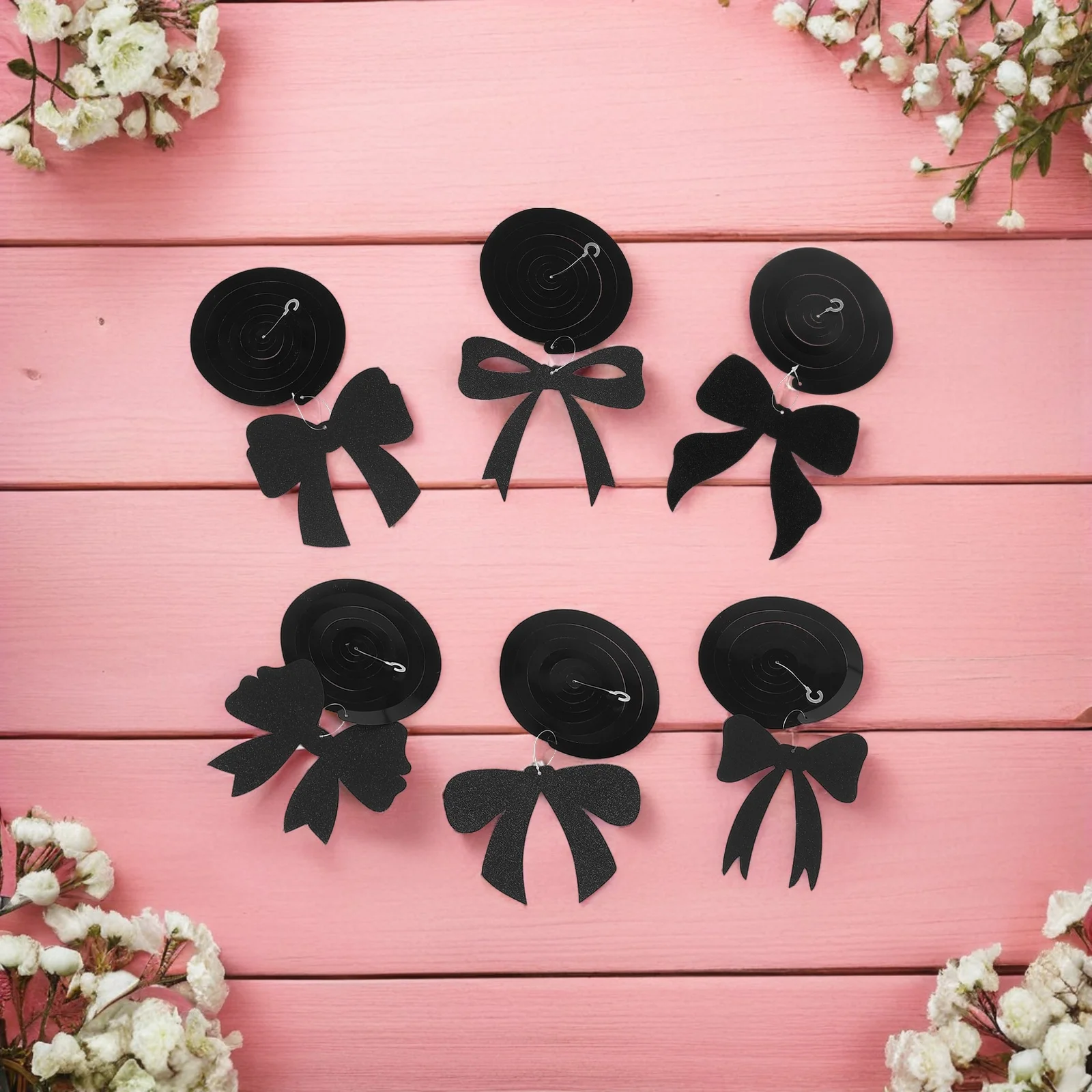 18Pcs Black Bow Hanging Swirls Spiral Ceiling Decor Birthday Party Supplies Baby Shower Bridal Sophistication Bow Garland
18Pcs Black Bow Hanging Swirls Spiral Ceiling Decor Birthday Party Supplies Baby Shower Bridal Sophistication Bow Garland