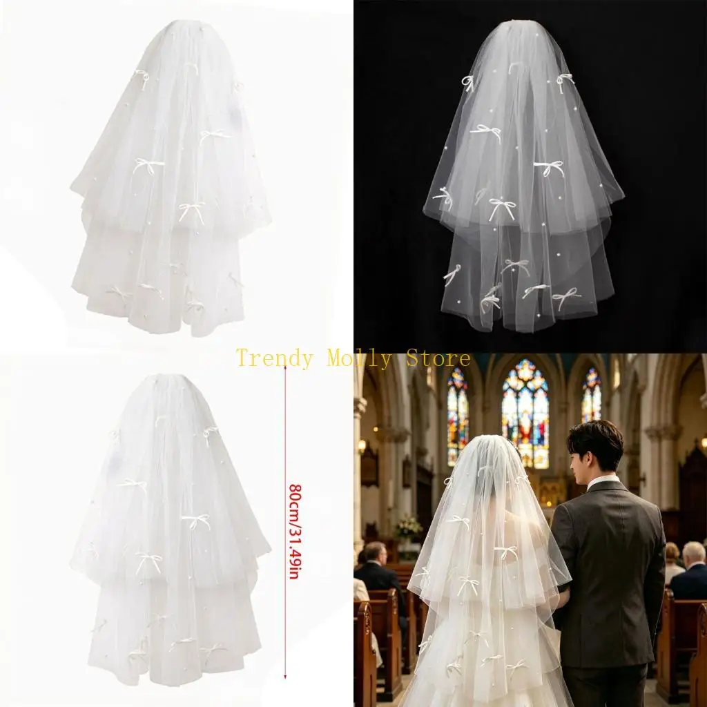 N5KB Fashion Bridal Headpiece Combining Elegant Bowknot And Sparkling Pearls To Enhances Any Wedding Gown
N5KB Fashion Bridal Headpiece Combining Elegant Bowknot And Sparkling Pearls To Enhances Any Wedding Gown