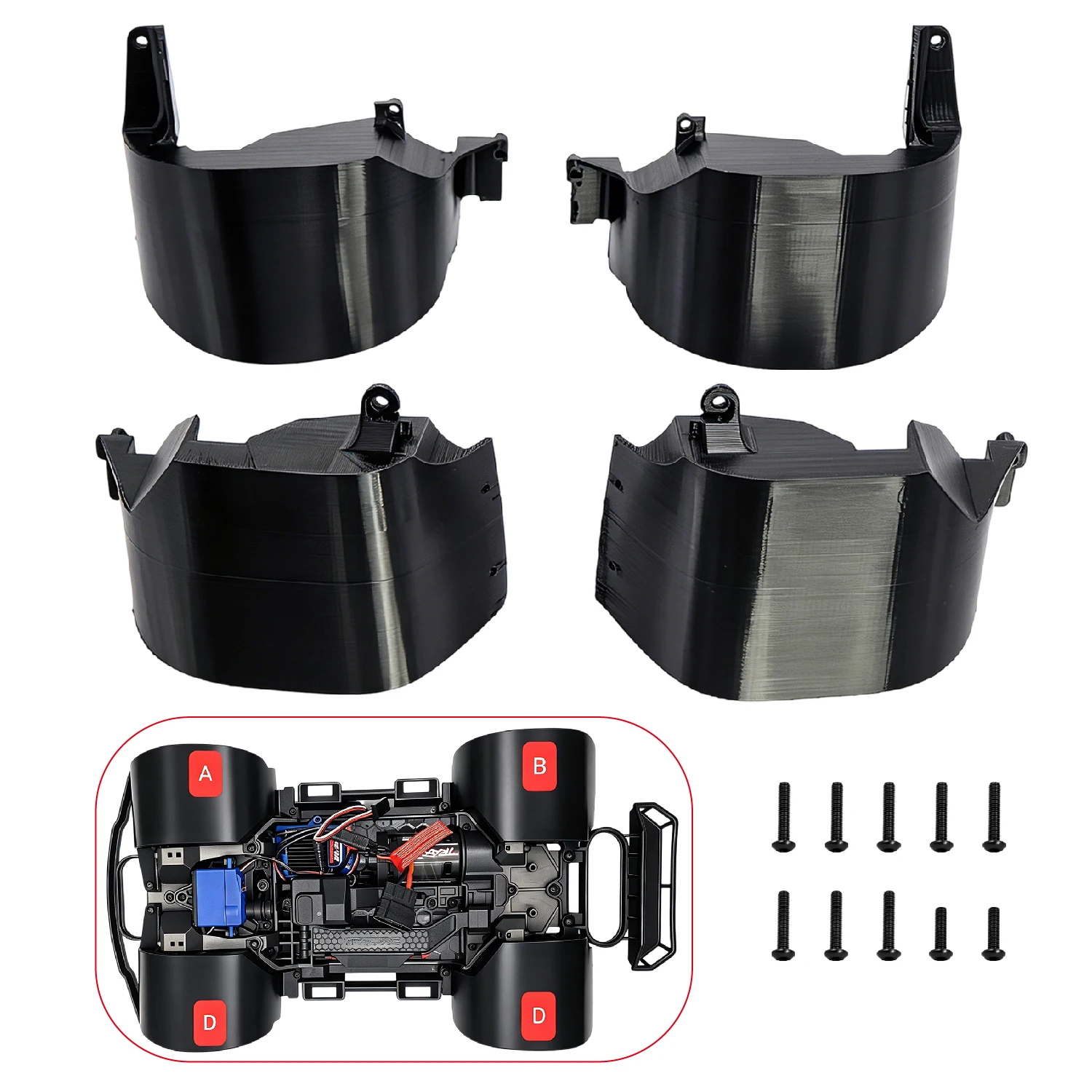 Simulation Front Rear Fenders Fender Lining Decoration For Traxxas Mini Slash 4X4 4WD Short Truck RC Car Upgrade Parts
Simulation Front Rear Fenders Fender Lining Decoration For Traxxas Mini Slash 4X4 4WD Short Truck RC Car Upgrade Parts