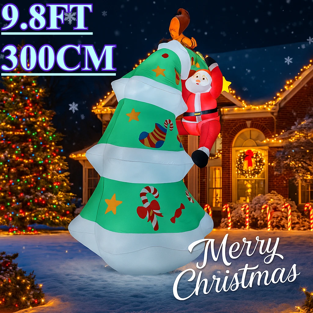 9,8 футов праздничный декор Рождественская елка с альпинистом Санта-Клауса надувной рождественский двор светодиодный газон садовые игрушки поставки домашний декор орнамент подарок
9,8 футов праздничный декор Рождественская елка с альпинистом Санта-Клауса надувной рождественский двор светодиодный газон садовые игрушки поставки домашний декор орнамент подарок