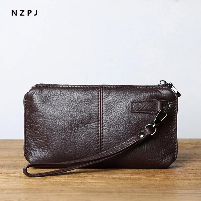 NZPJ Leather Leisure Man With Long Purse, Soft Leather, Hand Zipper, Money Chuck Layer, Cowhide Credit Card Bag, Cell Phone Bag
NZPJ Leather Leisure Man With Long Purse, Soft Leather, Hand Zipper, Money Chuck Layer, Cowhide Credit Card Bag, Cell Phone Bag