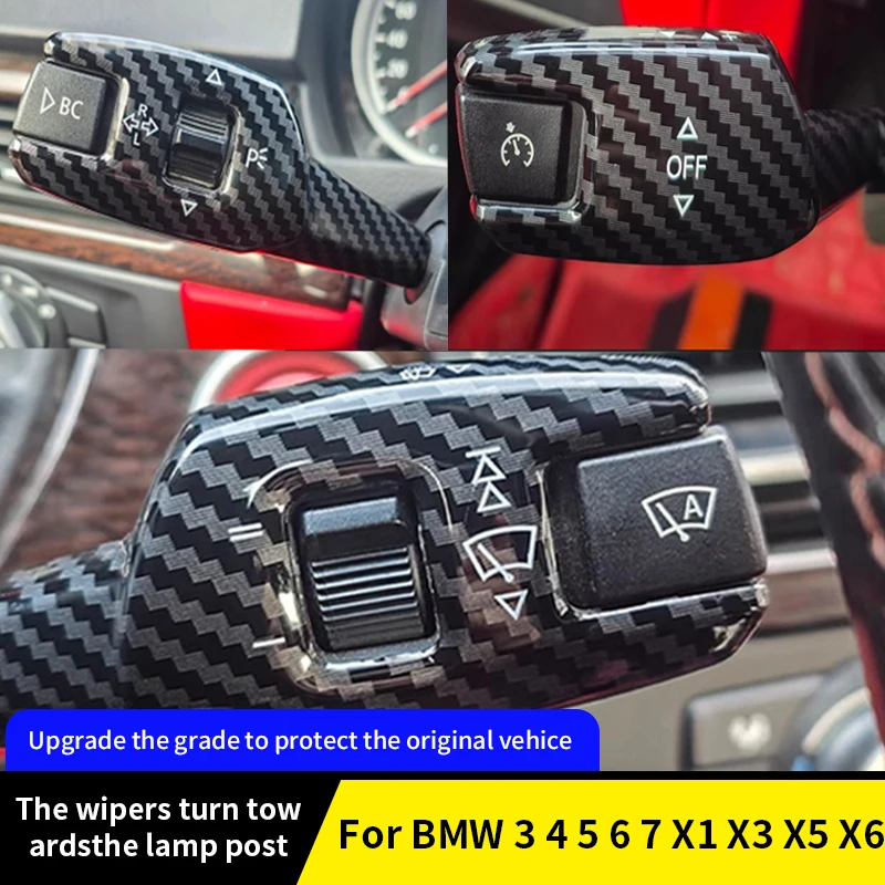 Automotive Turn Signal Wiper Switch Trims Steering Wheel Headlight Switch Trims for BMW 3 4 5 6 7 X1X3X5X6 Interior Accessories
Automotive Turn Signal Wiper Switch Trims Steering Wheel Headlight Switch Trims for BMW 3 4 5 6 7 X1X3X5X6 Interior Accessories