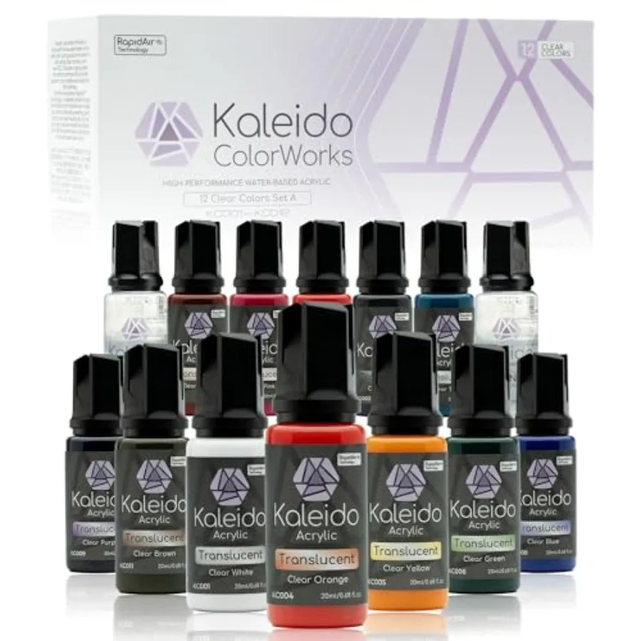 Kaleido -Color -Water-Based Acrylic Airbrush Paint Kit for Scale Models, Gundam, Gunpla, Mecha, CarsandMiniatures-Pre-Thinned,
Kaleido -Color -Water-Based Acrylic Airbrush Paint Kit for Scale Models, Gundam, Gunpla, Mecha, CarsandMiniatures-Pre-Thinned,