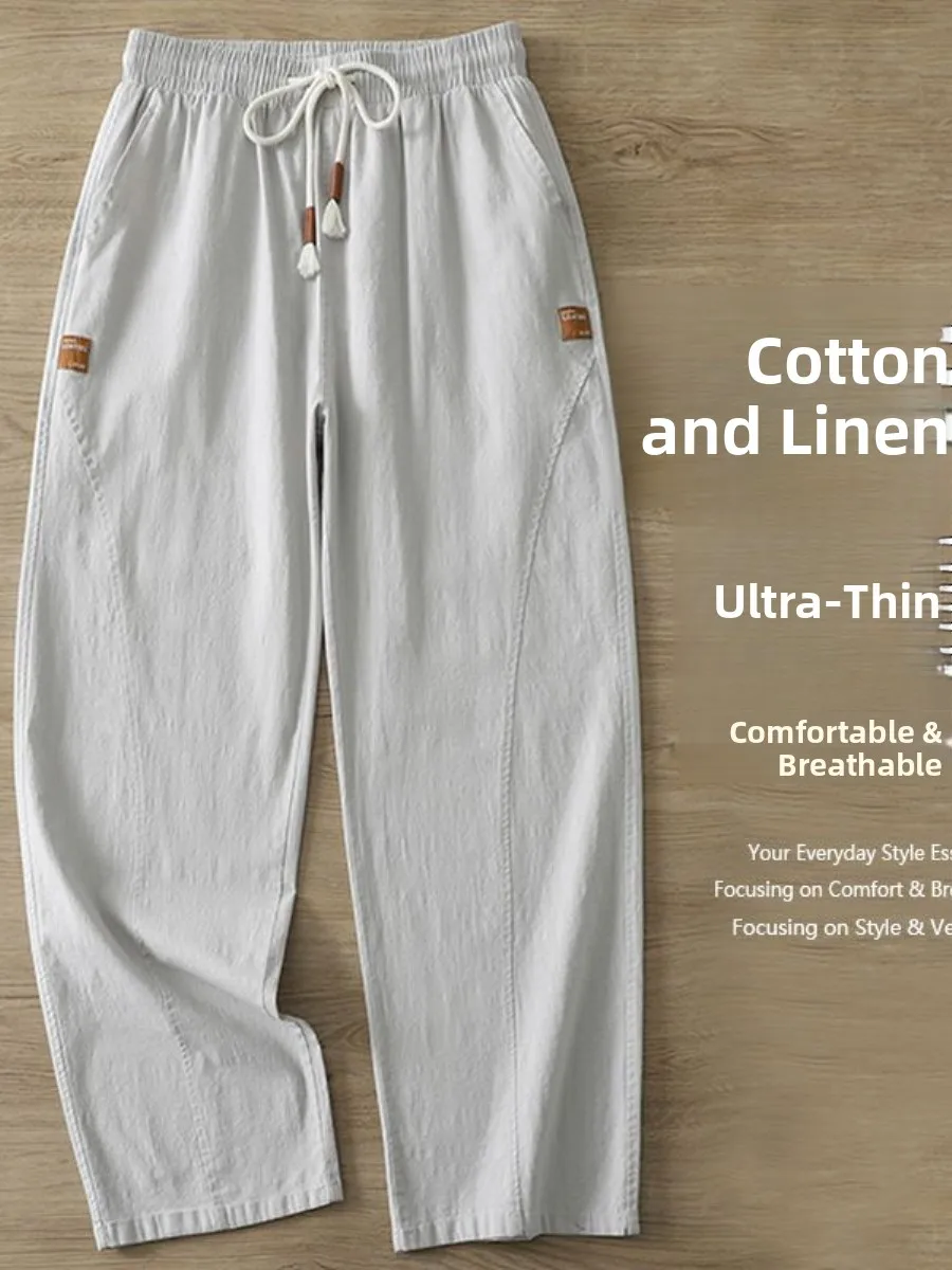 Summer Men's Casual Straight Leg Pants Cotton Linen Blend Thin Breathable Cotton Containing Fashionable Versatile New Style M...
Summer Men's Casual Straight Leg Pants Cotton Linen Blend Thin Breathable Cotton Containing Fashionable Versatile New Style M...