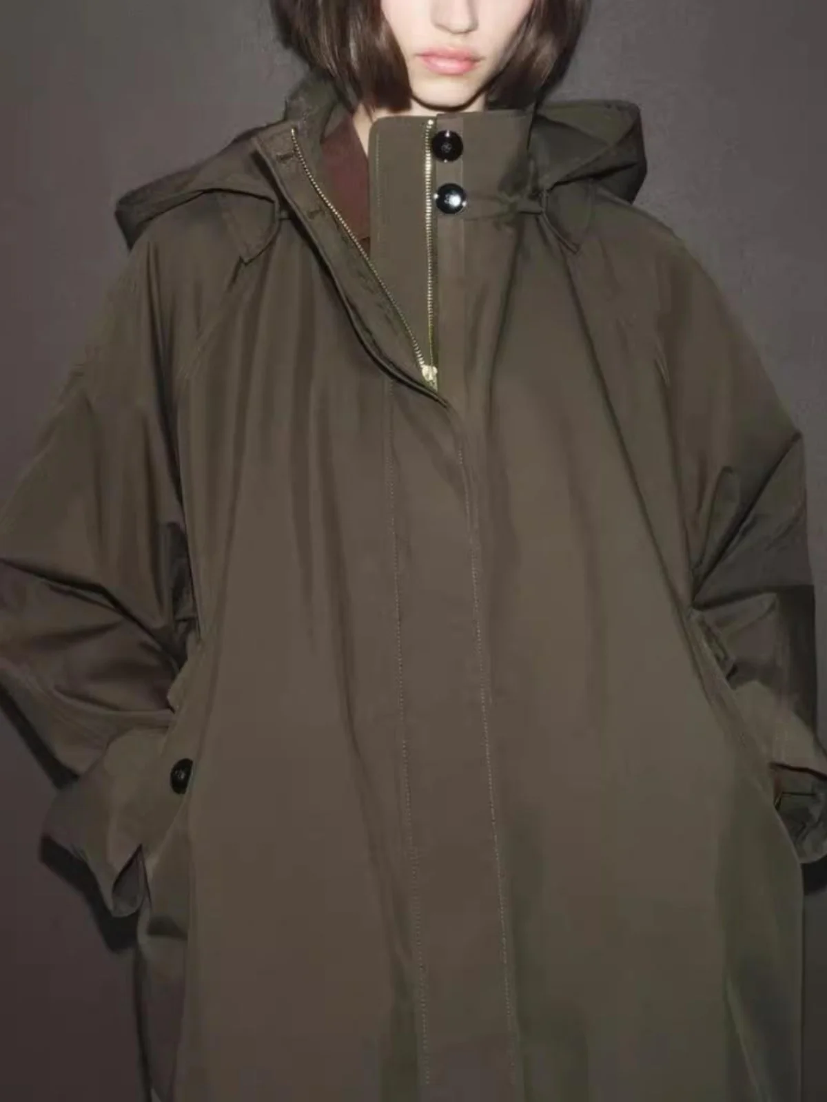 Spring Autumn New Arrival Women's Loose Fit Long Sve Hooded Windbreaker Outerwear Premium Feel Polyester Commute Sle
Spring Autumn New Arrival Women's Loose Fit Long Sve Hooded Windbreaker Outerwear Premium Feel Polyester Commute Sle