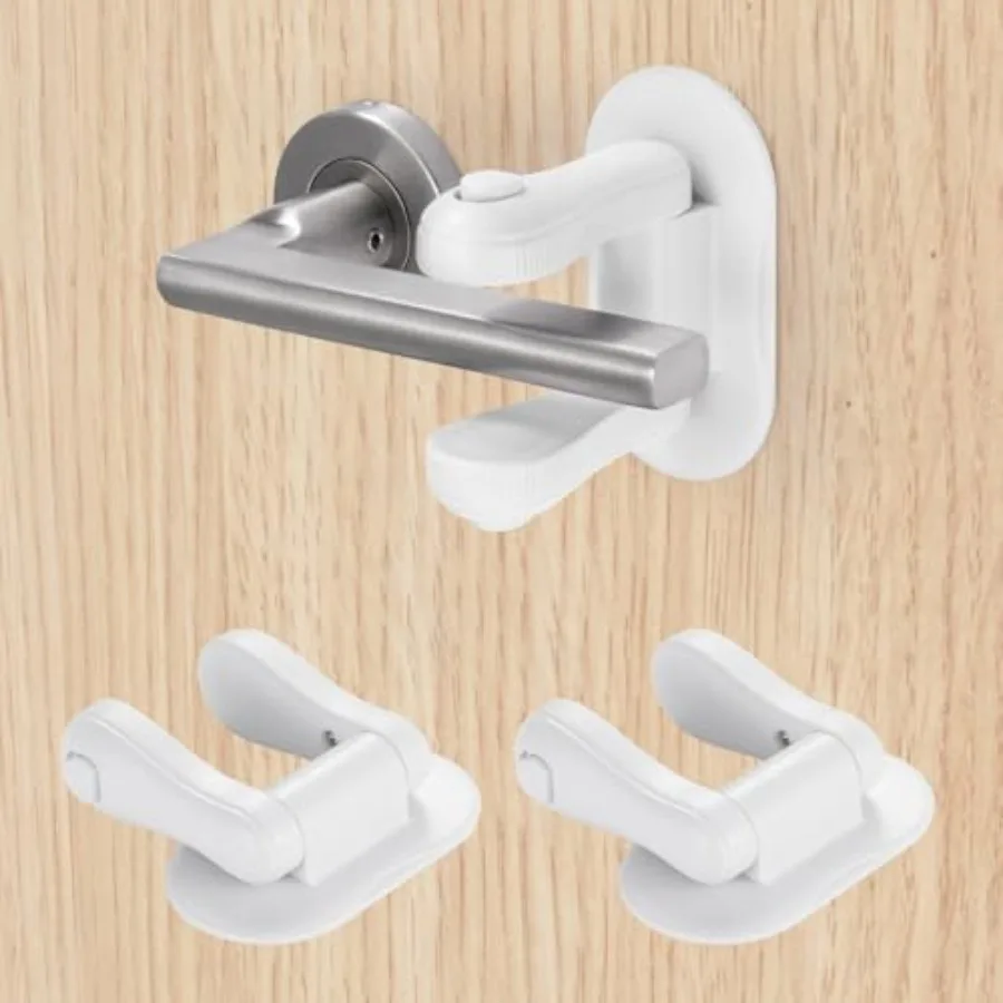Inaya Door Lever Lock Child Proof Handle Locks, 3M Adhesive and Easy Installation for Home, Baby-Proof Locks for Safety, Compat
Inaya Door Lever Lock Child Proof Handle Locks, 3M Adhesive and Easy Installation for Home, Baby-Proof Locks for Safety, Compat