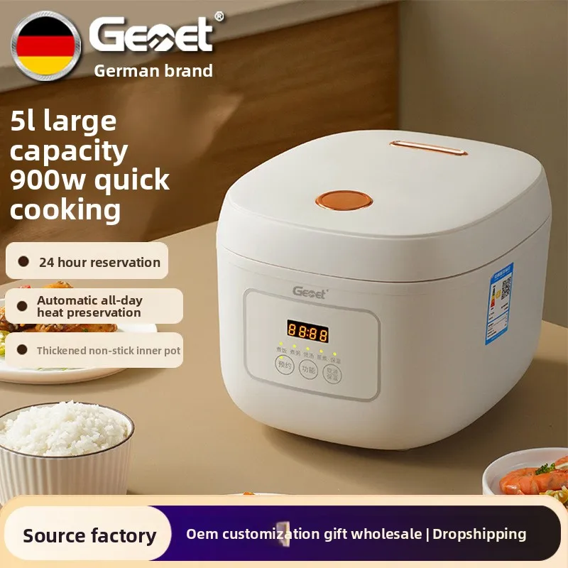 Home electric rice cooker 5L intelligent reservation cooking and soup making large capacity non stick electric rice cooker
Home electric rice cooker 5L intelligent reservation cooking and soup making large capacity non stick electric rice cooker