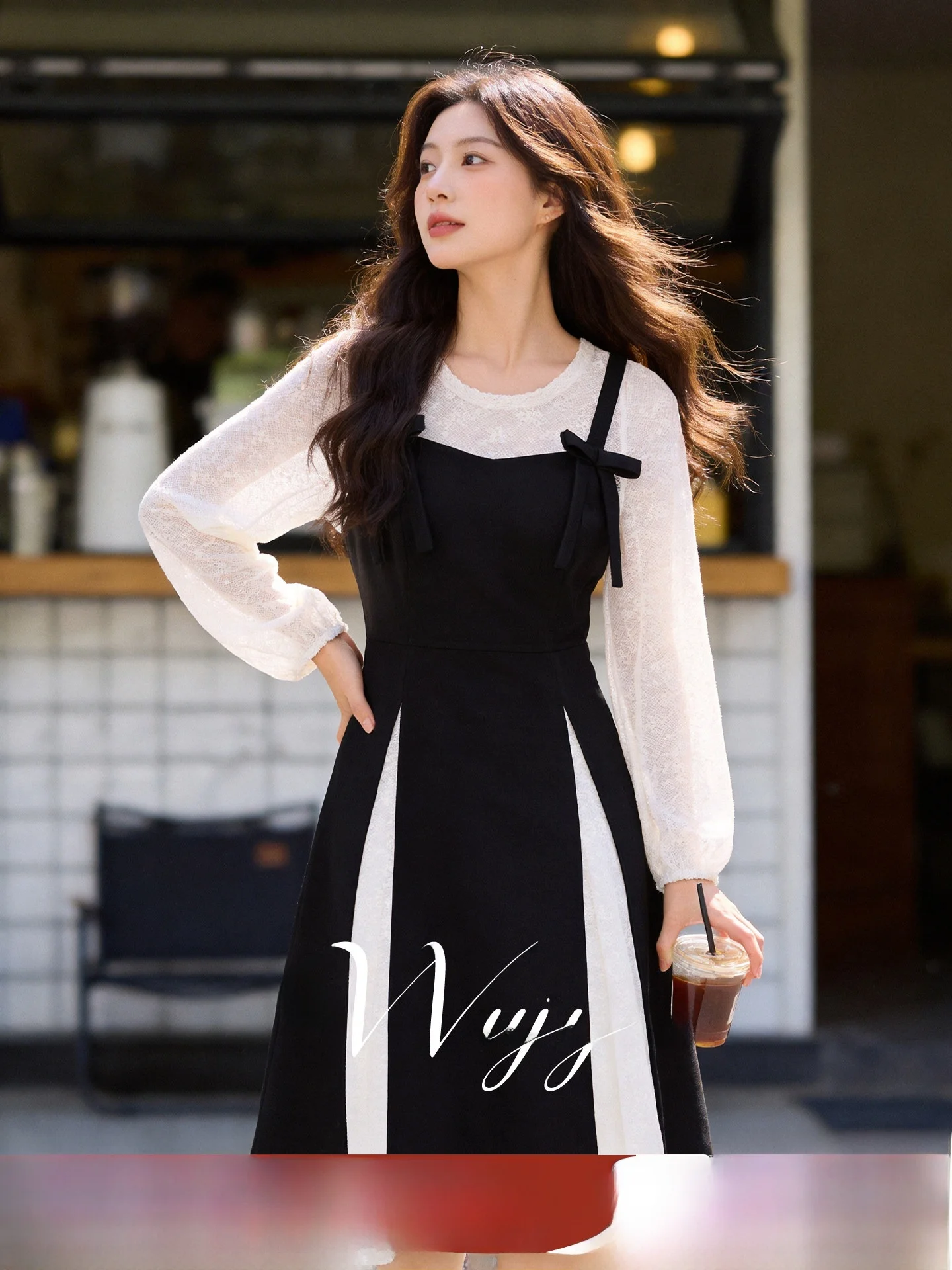 Elegant Early Spring Long Sleeve Women's Dress Waist Cinched Faux Two-Piece Skirt A-Line Polyester Fiber High Waist ...
Elegant Early Spring Long Sleeve Women's Dress Waist Cinched Faux Two-Piece Skirt A-Line Polyester Fiber High Waist ...